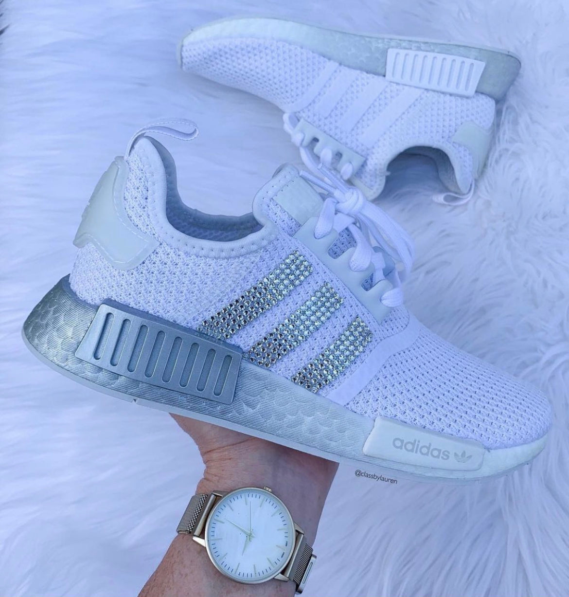 Adidas NMD Women White Ombré Women Size 8