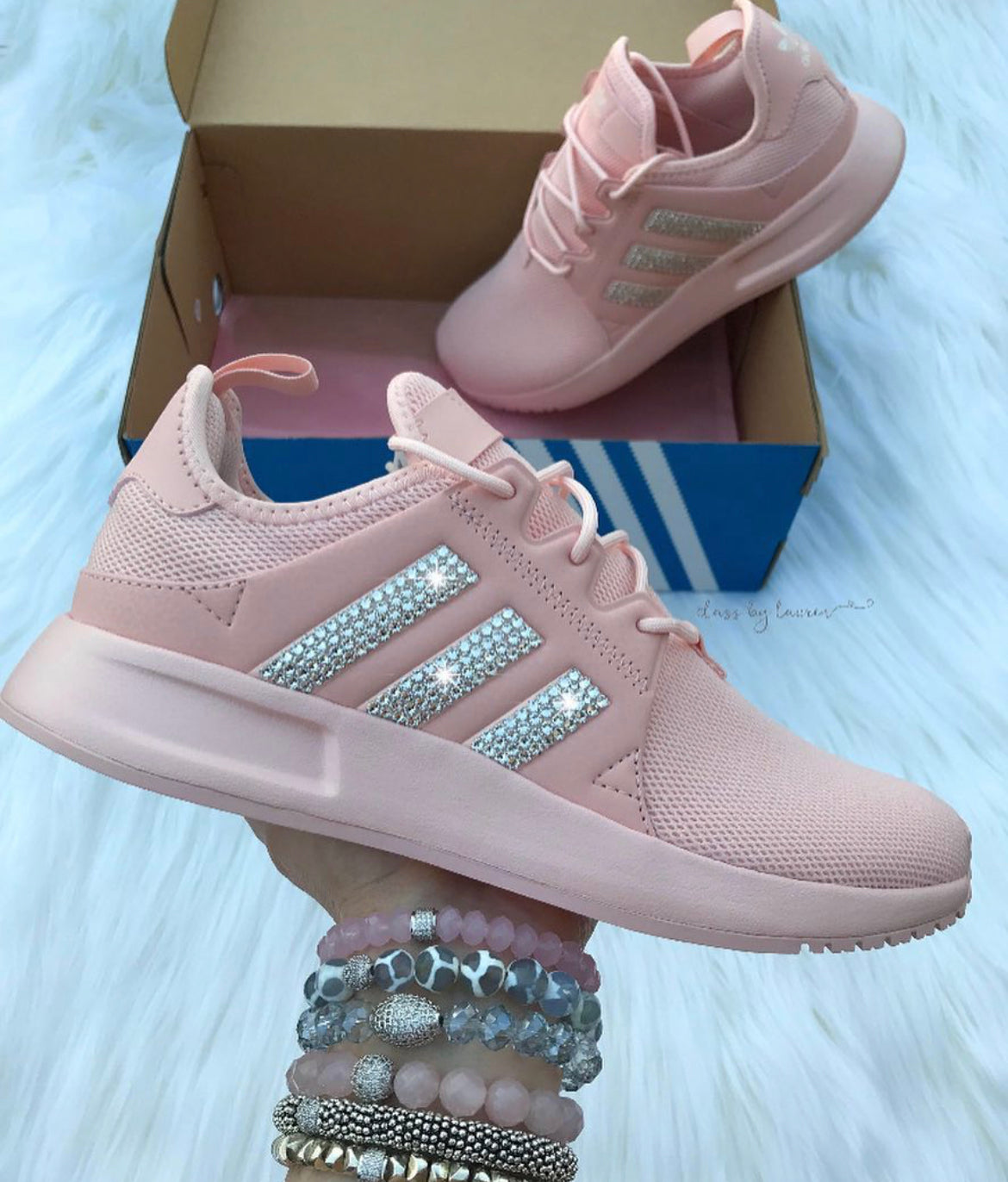 Adidas XPLR Pink with Crystals