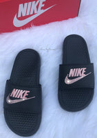 Nike Slides Rose Gold